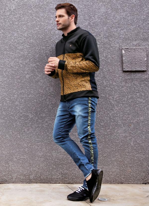 Outlet - Jaqueta Bomber Preta Animal Print 5