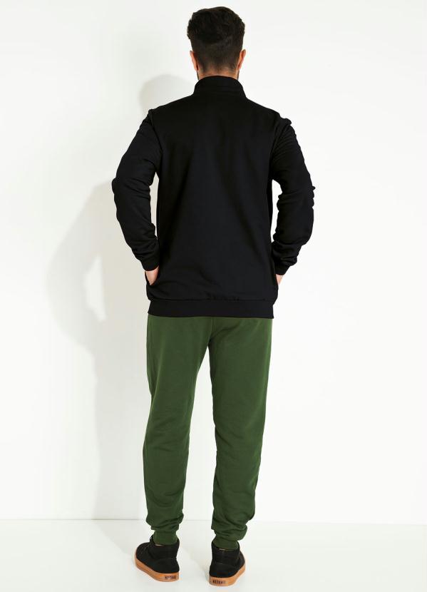 Basicamente - Jaqueta Preto com Gola Alta Basicamente 4