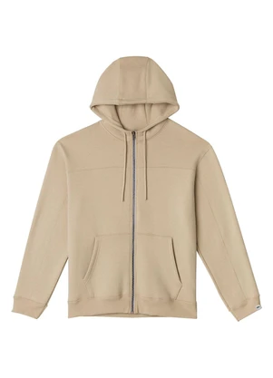 Malwee - Jaqueta Regular em Moletom Areia - MALWEE