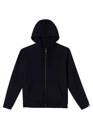 Malwee - Jaqueta Regular em Moletom Preto - MALWEE