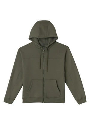Malwee - Jaqueta Regular em Moletom Verde Oliva - MALWEE