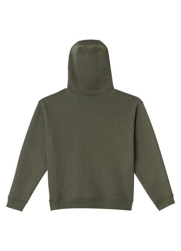 Malwee - Jaqueta Regular em Moletom Verde Oliva 2