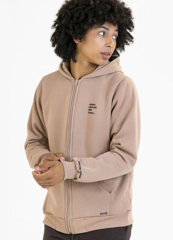 Soft Bonni - Jaqueta Teen em Moletom Bege