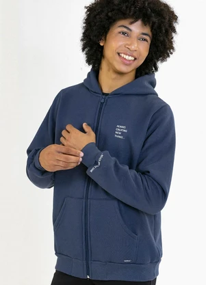 Soft Bonni - Jaqueta Teen em Moletom Cinza - SOFT BONNI