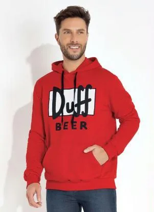 Moletom Duff (Vermelho) com Estampa The Simpsons - THE SIMPSONS