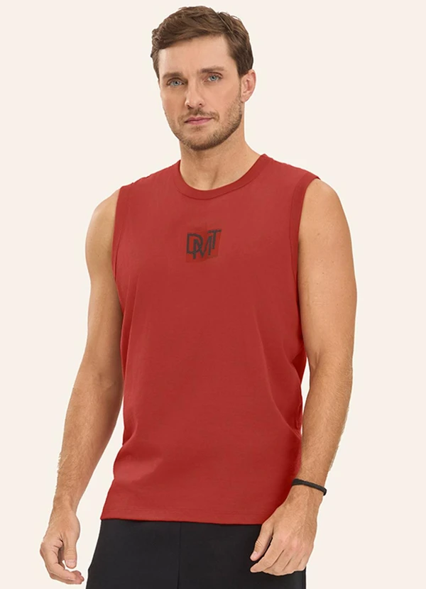 Diametro - Machão Masculino em Meia Malha Vermelho