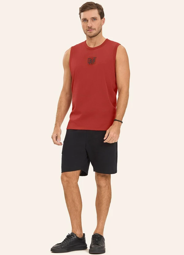 Diametro - Machão Masculino em Meia Malha Vermelho 2