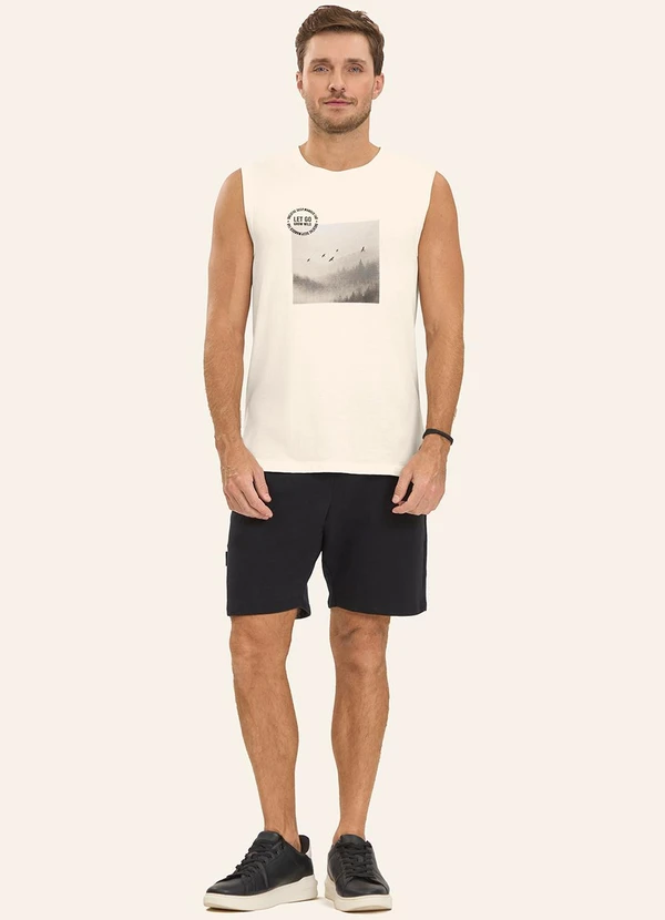 Diametro - Machão Masculino Meia Malha Bege 2