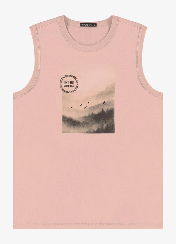 Diametro - Machão Masculino Meia Malha Rosa