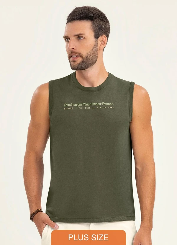 Diametro - Machão Plus Size Masculino em Meia Malha Verde