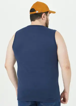 Malwee Plus - Regata Azul Marinho Masculina em Malha Plus - MALWEE PLUS
