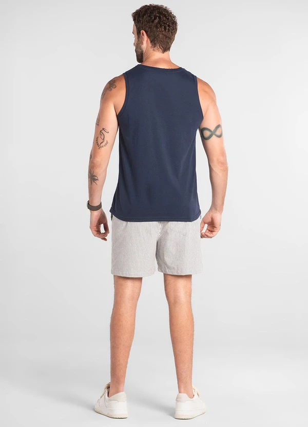 The Philippines - Regata Básica em Algodão Azul 2