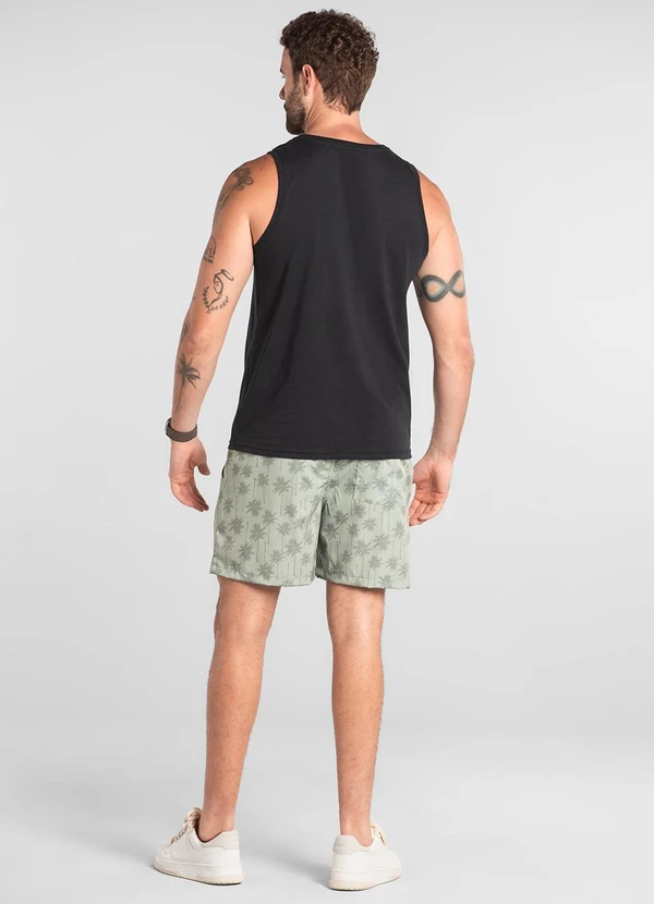 The Philippines - Regata Básica em Algodão Preto 2