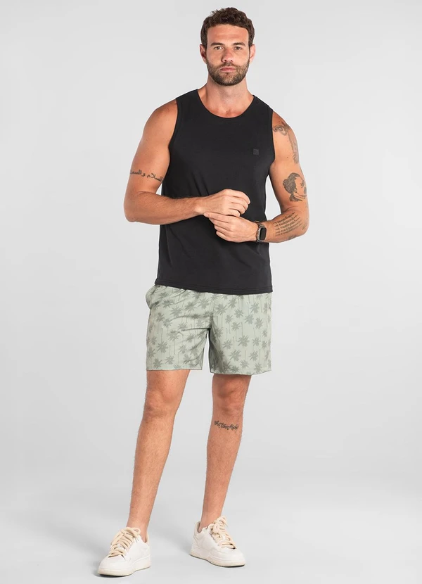 The Philippines - Regata Básica em Algodão Preto 3