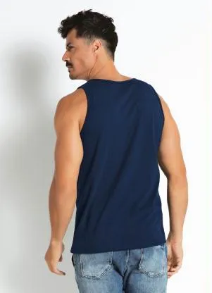 Moda Pop - Regata Básica Marinho - MODA POP
