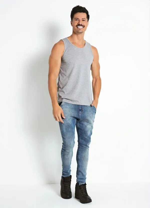 Moda Pop - Regata Básica Mescla 3