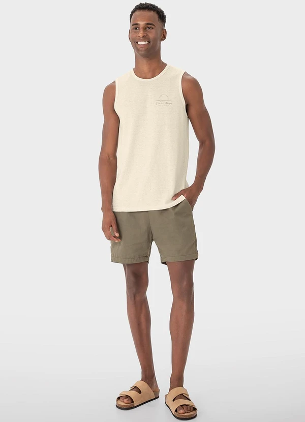 Malwee - Regata Bege Summer Therapy em Linho 2