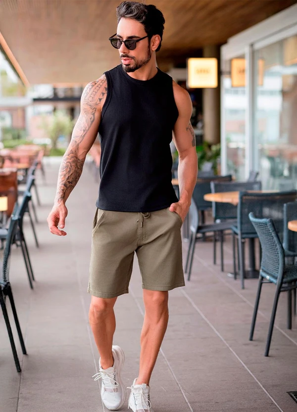 Hiatto Confecção - Regata Canelada Basic Masculina Preto 2