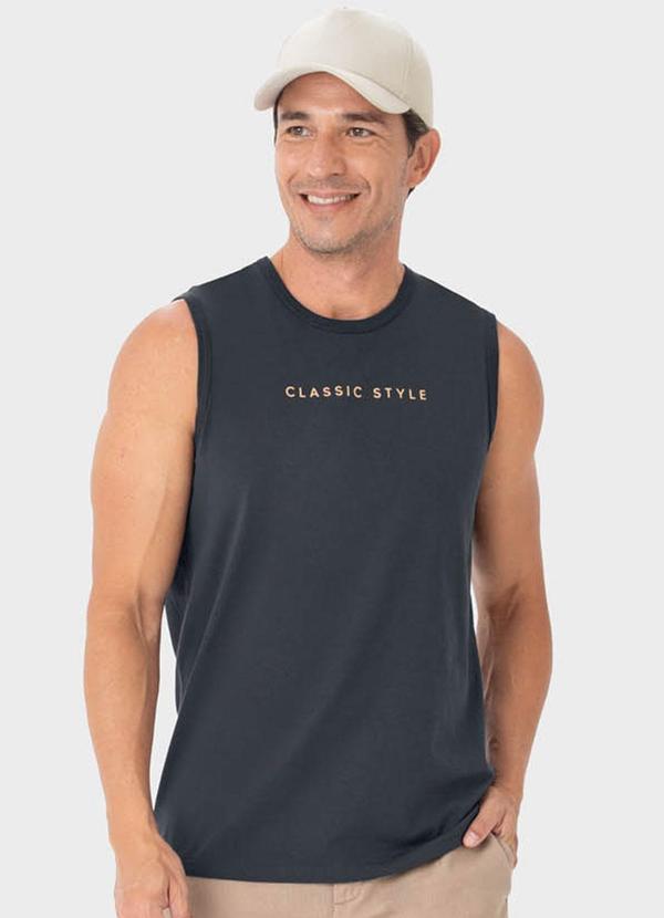 Malwee - Regata Cinza Grafite Tradicional Classic Style