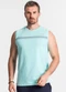 Diametro - Regata de Cotton Masculina Branco - variação: Azul
