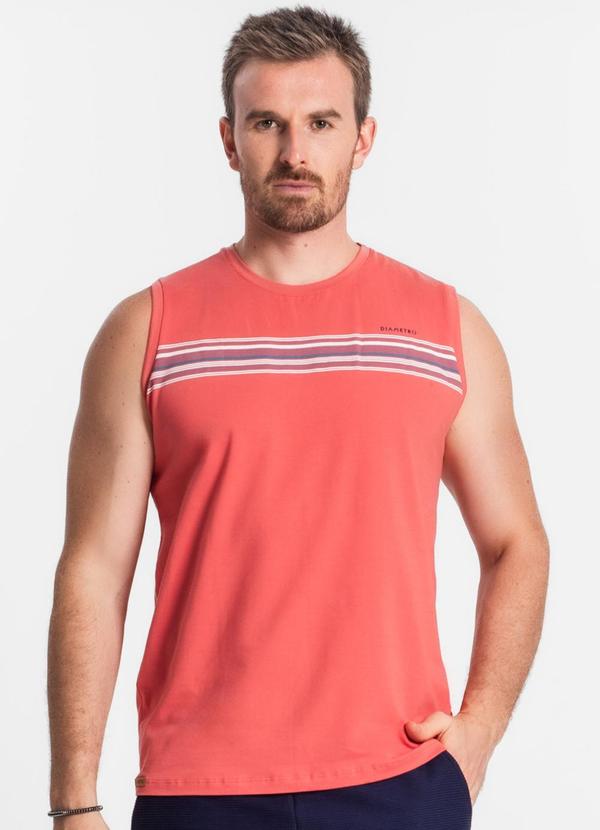 Diametro - Regata de Cotton Masculina Laranja