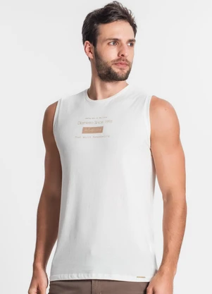 Diametro - Regata de Meia Malha Masculina Bege - DIAMETRO