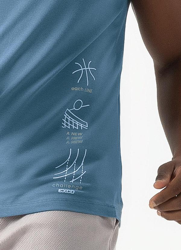 Exco - Regata em Algodão Azul 3