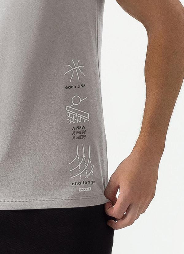 Exco - Regata em Algodão Cinza Claro 3