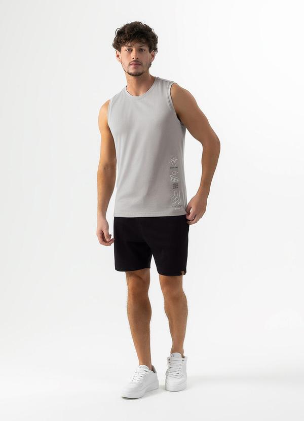 Exco - Regata em Algodão Cinza Claro 4