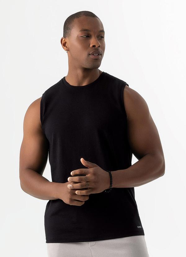 Exco - Regata em Algodão Preto