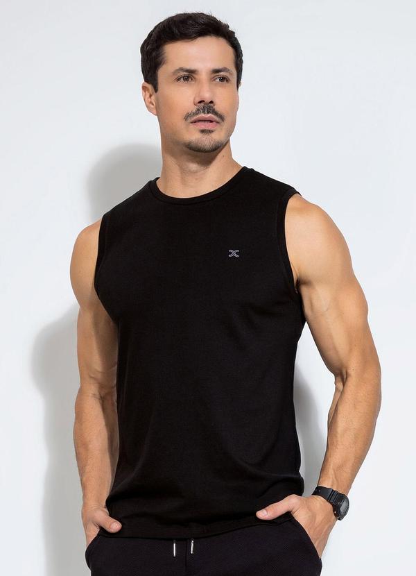 Exco - Regata em Algodão Preto 1