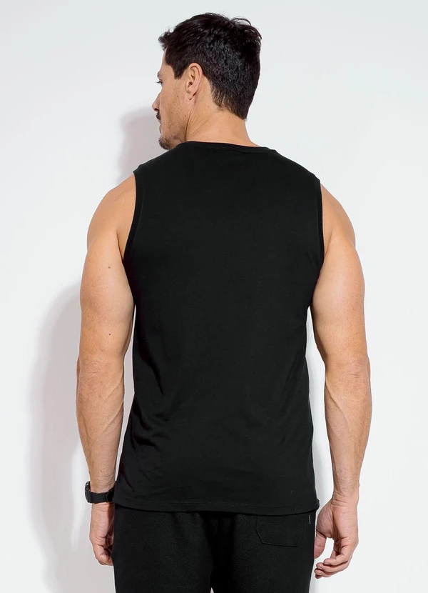 Exco - Regata em Algodão Preto 2