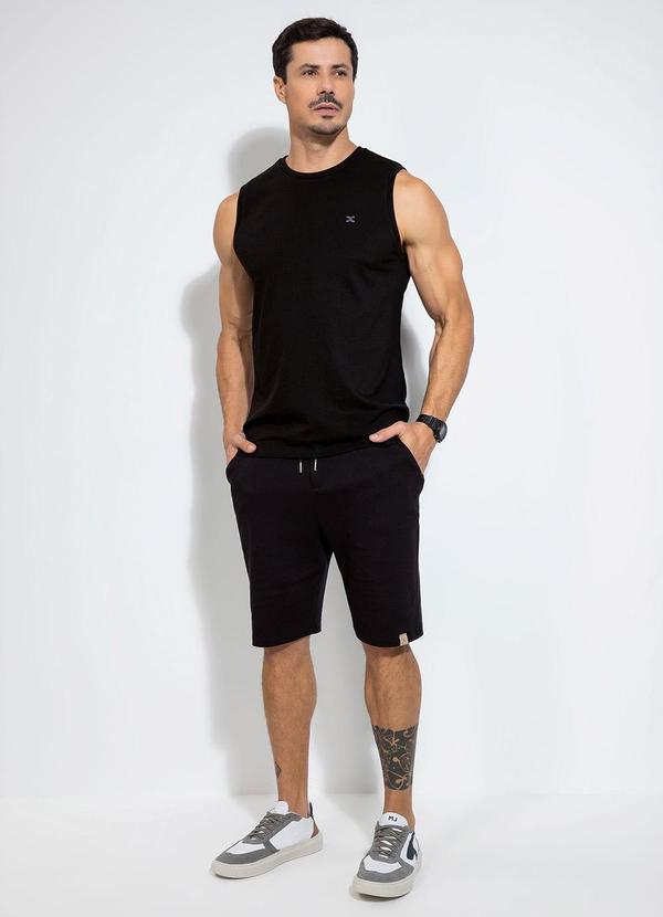 Exco - Regata em Algodão Preto 3