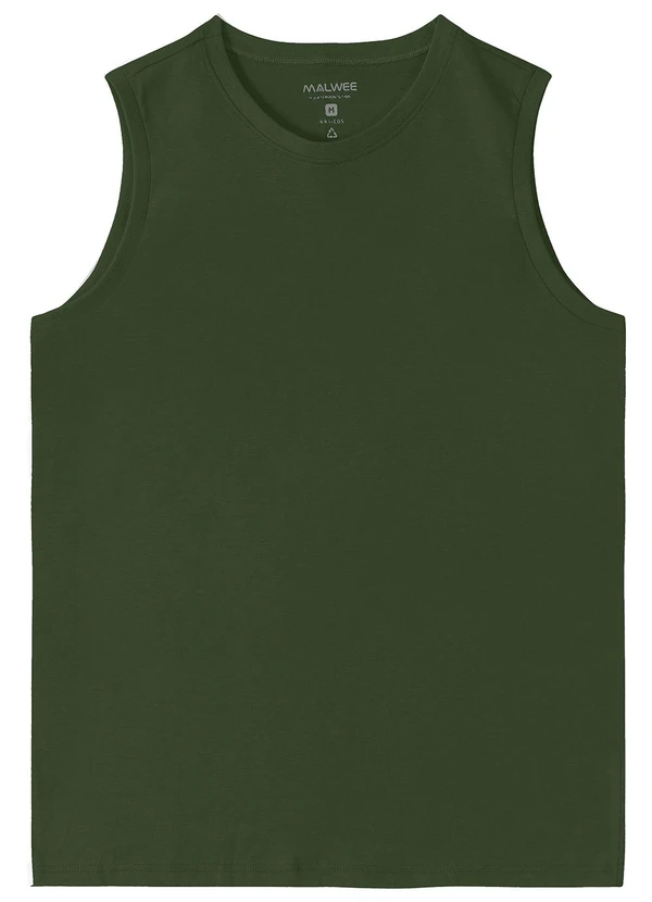 Malwee - Regata em Malha Masculina Verde 3