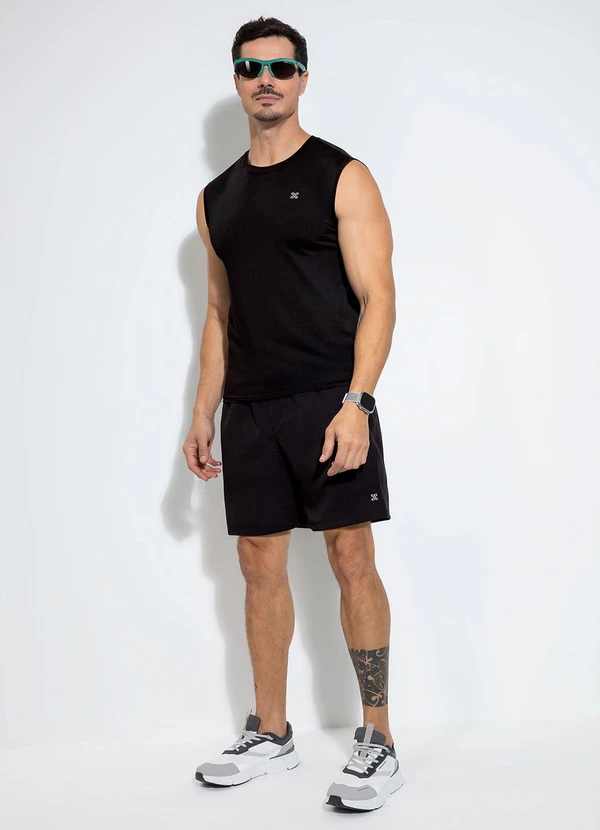 Exco - Regata em Tecido Tecnológico Preto 4