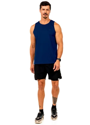 Decoy - Regata Fitness com Estampa Masculina Azul - DECOY