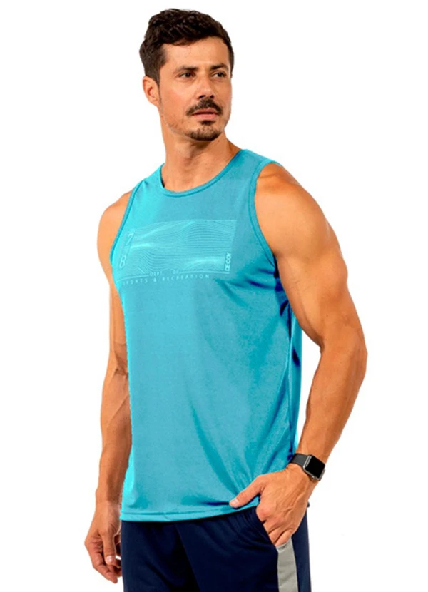Decoy - Regata Fitness com Estampa Masculina Azul