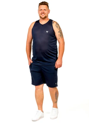 Decoy - Regata Fitness com Estampa Masculina Azul - DECOY