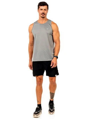 Decoy - Regata Fitness com Estampa Masculina Cinza - DECOY