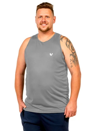 Decoy - Regata Fitness com Estampa Masculina Cinza - DECOY