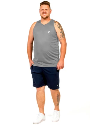 Decoy - Regata Fitness com Estampa Masculina Cinza - DECOY