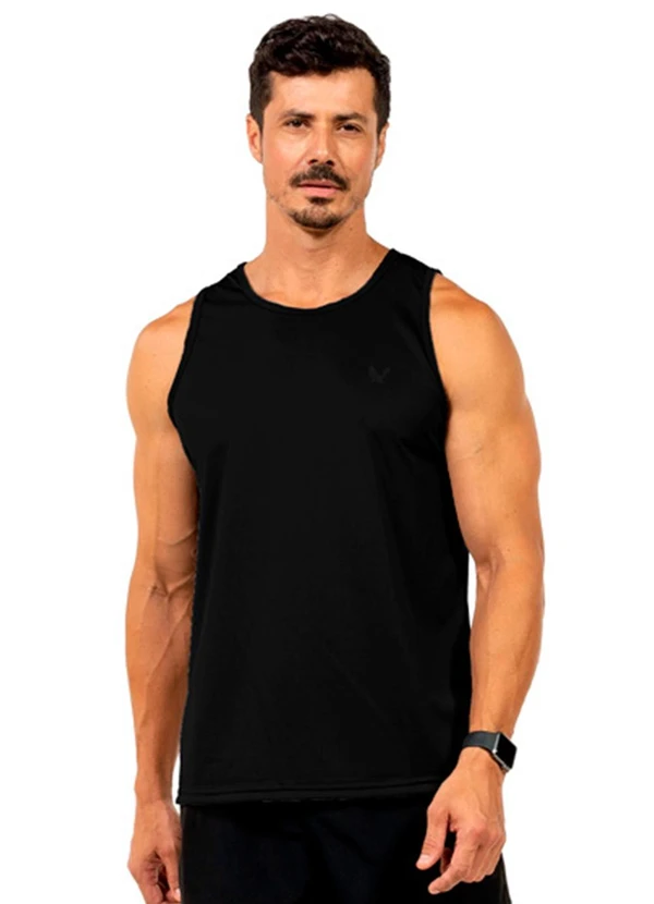 Decoy - Regata Fitness com Estampa Masculina Preto