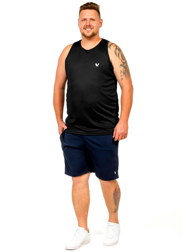 Decoy - Regata Fitness com Estampa Masculina Preto 2