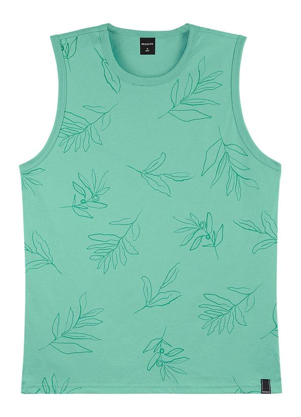 Rezzato - Regata Folhagem Adulto Masculino Verde