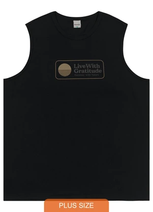 Malwee - Regata Live With Gratitude Plus Preto - MALWEE