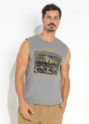 Moda Pop - Regata Luiz Mescla com Estampa - MODA POP