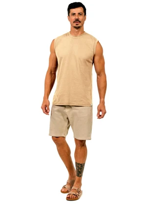 Decoy - Regata Machão Casual Masculina Bege - DECOY