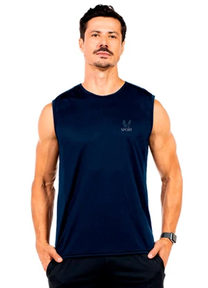 Decoy - Regata Machão Fitness Masculina Azul - DECOY