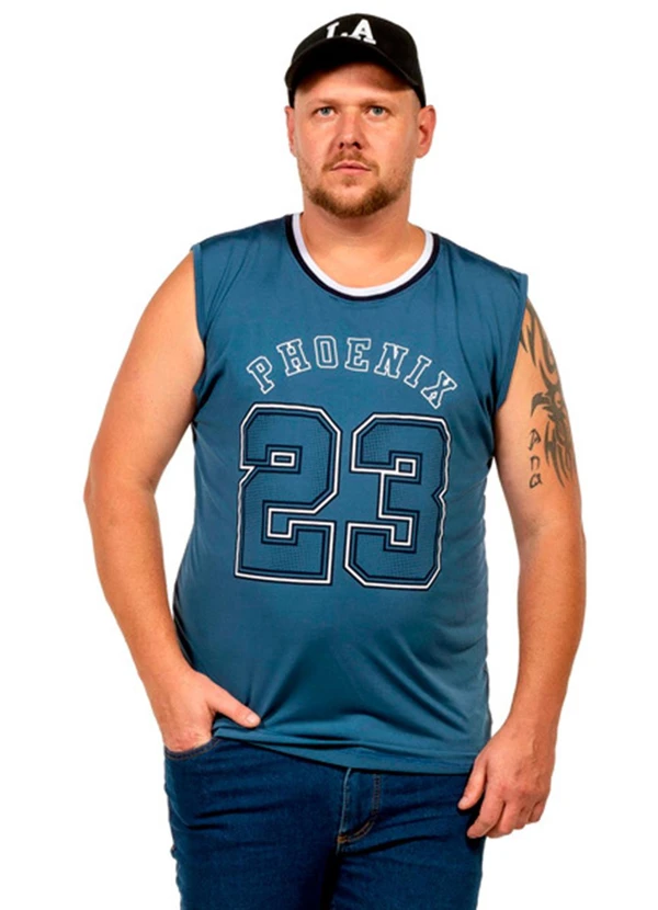 Decoy - Regata Machão Fitness Masculina Azul
