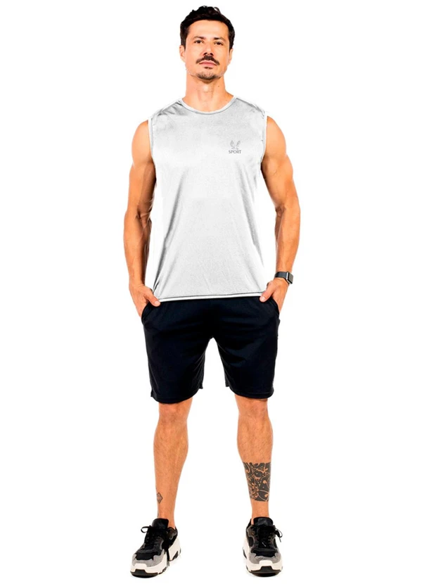 Decoy - Regata Machão Fitness Masculina Branco 2